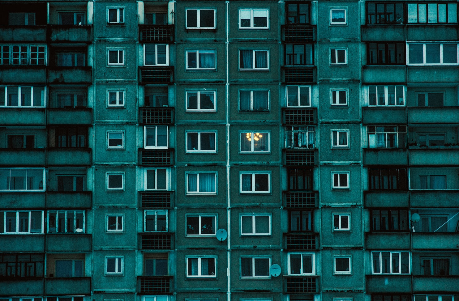 Comunidad residencial con edificios de viviendas